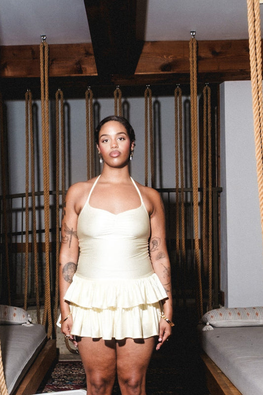 The Milu Swim Dress - Cream